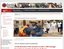 Tablet Screenshot of caritas-burundi.org
